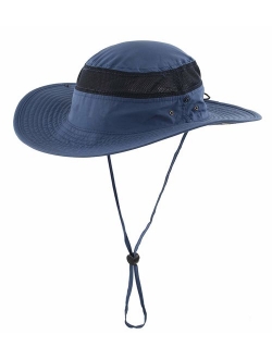 Connectyle Outdoor Mesh Sun Hat Wide Brim UV Sun Protection Hat Fishing Hiking Hat