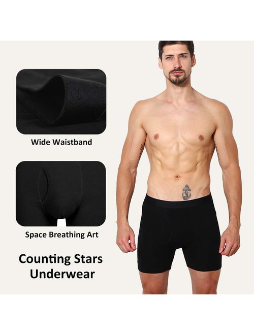 Men's Underwear Boxer Briefs Cotton Spandex Breathable Mens Boxer Briefs Boxer Shorts for Men Pack of 5