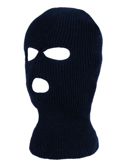 SATINIOR 3-Hole Knitted Full Face Cover Ski Mask, Adult Winter Balaclava Warm Knit Full Face Mask for Outdoor Sports