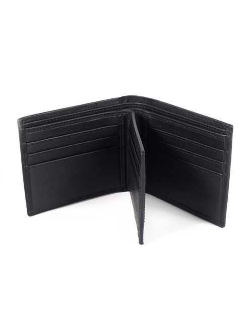 Extra Capacity Bifold Wallet for Men - RFID Blocking Genuine Leather Wallet