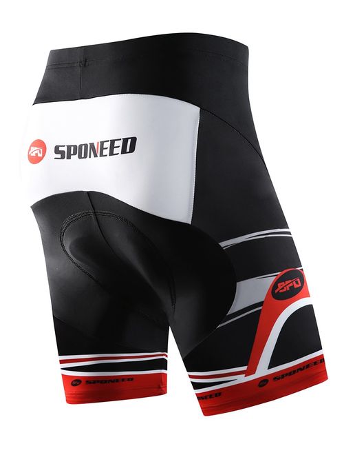 sponeed Men's Cycle Shorts Biking Pants Gel Padding Bicycle Ride Bottoms for Road Bikie MTB