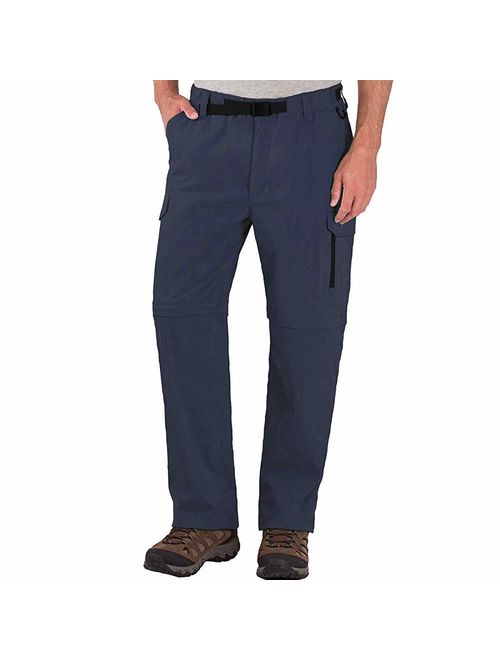 BC Clothing Mens Convertible Lightweight Comfort Stretch Cargo Pants or Shorts