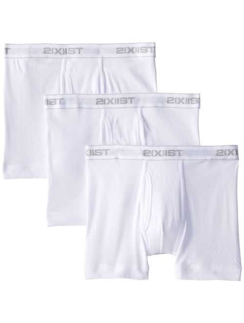 2(X)IST Men's Essential Cotton Boxer Brief Multipack