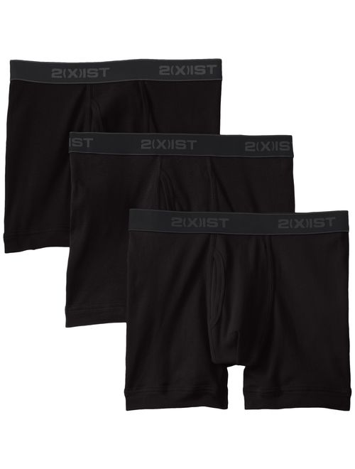 2(X)IST Men's Essential Cotton Boxer Brief Multipack