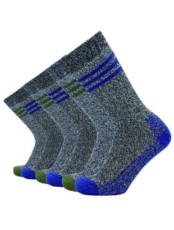 Enerwear Men's Cotton Thick Cushion Hiking Crew Boot Socks (6/10 Packs)