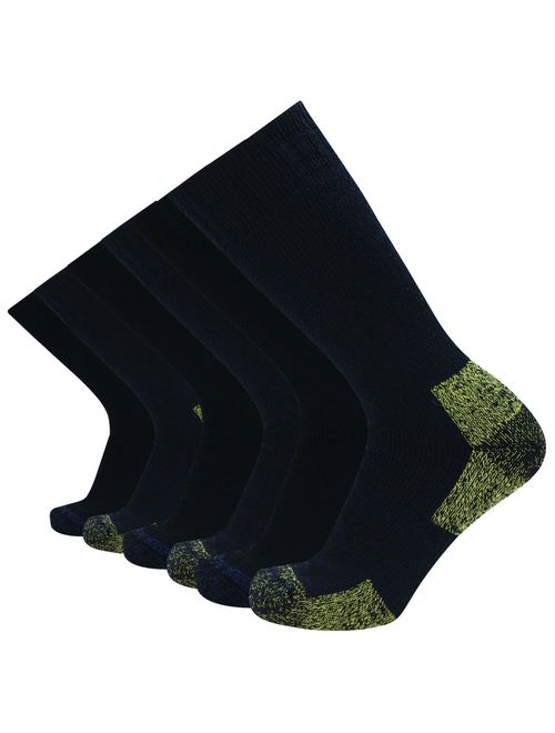 Enerwear Men's Cotton Thick Cushion Hiking Crew Boot Socks (6/10 Packs)