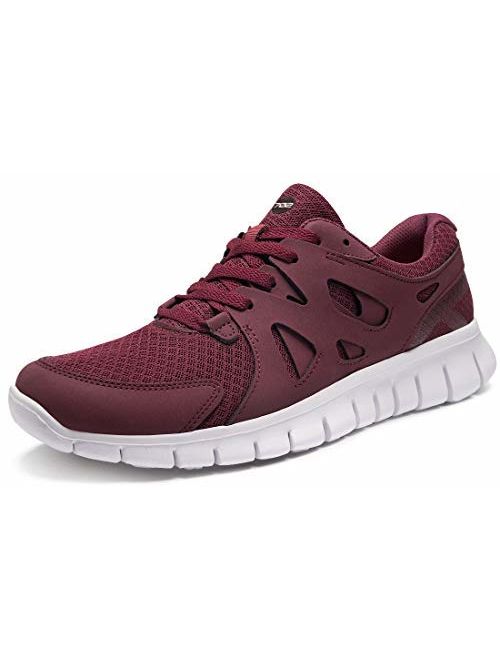 TSLA Men's Lightweight Sports Low Top Running Shoes