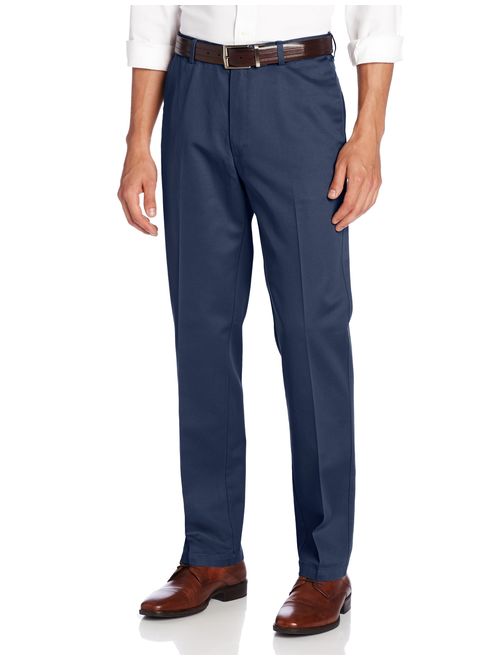 Haggar Men's Work to Weekend Hidden Expandable Waist Straight Fit Pant