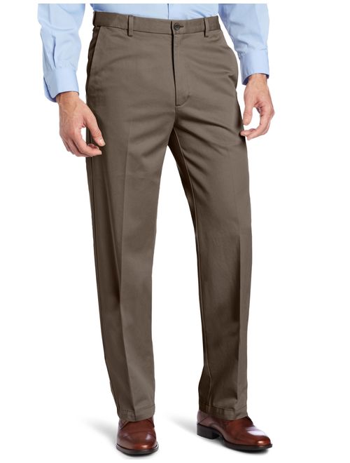 Haggar Men's Work to Weekend Hidden Expandable Waist Straight Fit Pant