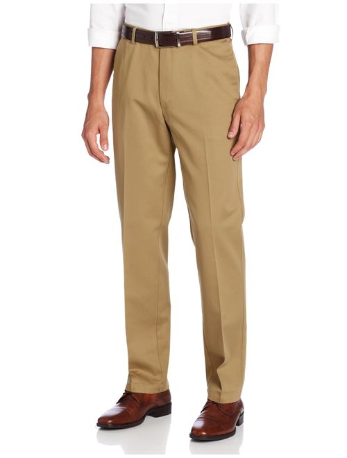 Haggar Men's Work to Weekend Hidden Expandable Waist Straight Fit Pant