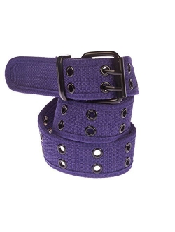 Unisex Two-Hole Canvas Adjustable Belt - Available in 14 Colors