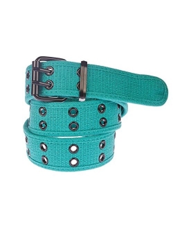 Unisex Two-Hole Canvas Adjustable Belt - Available in 14 Colors