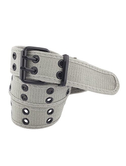 Unisex Two-Hole Canvas Adjustable Belt - Available in 14 Colors