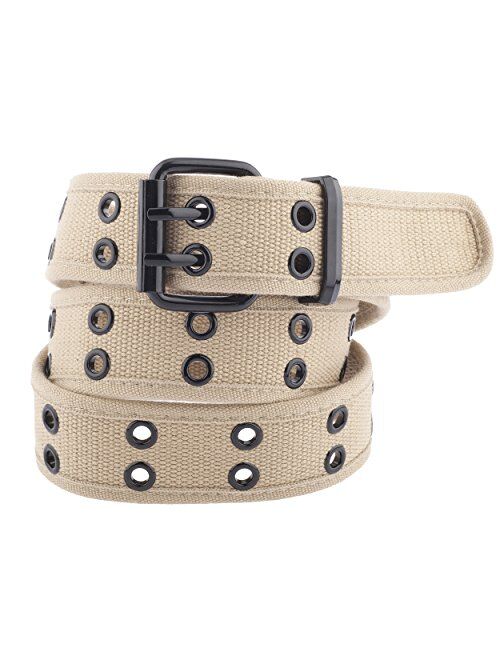 Unisex Two-Hole Canvas Adjustable Belt - Available in 14 Colors