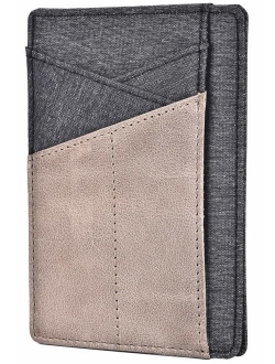 Slim Wallet Front Pocket Minimalist Genuine Leather RFID Blocking Card Holder