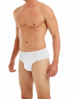 Underworks 20-Pack Mens Disposable 100% Cotton Underwear - for Travel- Hospital Stays- Emergencies