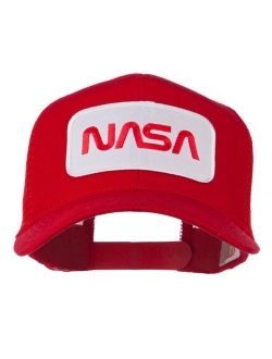 e4Hats.com NASA Logo Embroidered Patched Mesh Back Cap