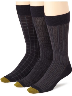 Men's Crew Fashion Patterned Dress Sock