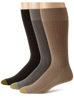 Men's Crew Fashion Patterned Dress Sock