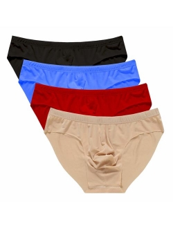 Yateen Mens Traceless Underwear Ice Silk Briefs