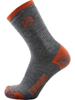 CloudLine Merino Wool Hiking & Trekking Crew Socks - Light Cushion - For Men & Women