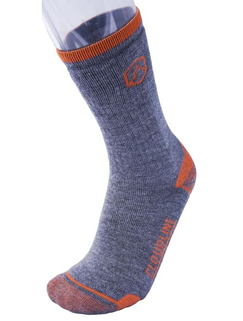 CloudLine Merino Wool Hiking & Trekking Crew Socks - Light Cushion - For Men & Women