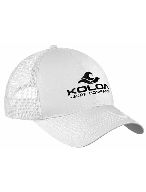 Koloa Surf Wave Logo Old School Curved Bill Mesh Snapback Hats