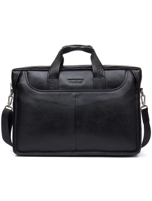 BOSTANTEN Leather Briefcase Laptop Handbag Messenger Business Bags for Men