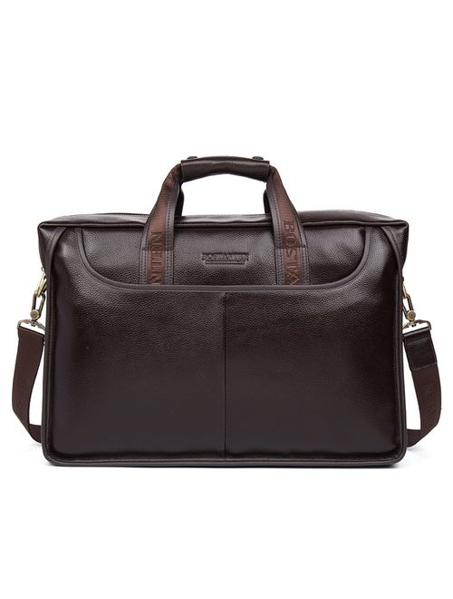 BOSTANTEN Leather Briefcase Laptop Handbag Messenger Business Bags for Men