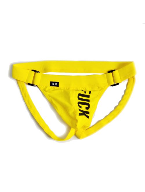 D.M Men's Cotton Solid Underwear Jockstrap Briefs Comfortable