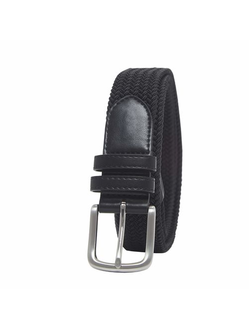 Amazon Essentials Men's Polyester Stretch Woven Braid Belt