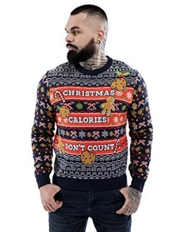 Unisex Men's Ugly Christmas Sweater Cute Reindeer Knitted Classic Funny Santa Fair Isle Novelty Pullover for Men