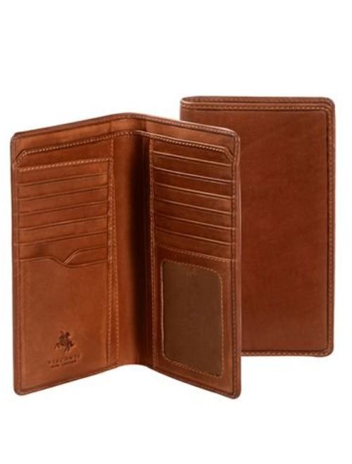 Visconti VCN-20 Secure RFID Blocking Leather Bifold Tall Slim Travel Checkbook Wallet [NEW 2016]