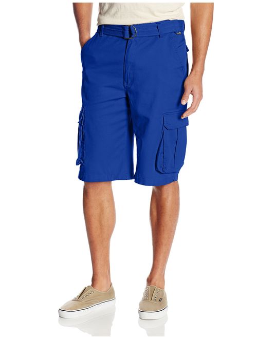 Akademiks Men's Camper Belted Cargo Short