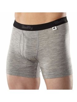 Woolly Clothing Men's Merino Wool Boxer Brief - Everyday Weight - Wicking Breathable Anti-Odor