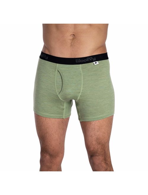 Woolly Clothing Men's Merino Wool Boxer Brief - Everyday Weight - Wicking Breathable Anti-Odor