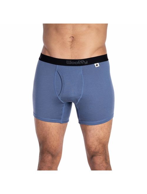 Woolly Clothing Men's Merino Wool Boxer Brief - Everyday Weight - Wicking Breathable Anti-Odor