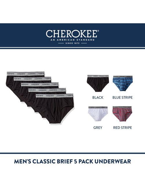 Cherokee Men's Classic Brief 5 Pack Underwear