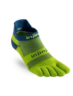 Injinji Men's Run Midweight No Show Toesocks