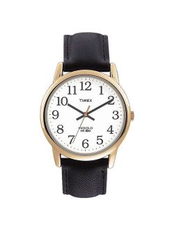 Men's Easy Reader Date Leather Strap Watch