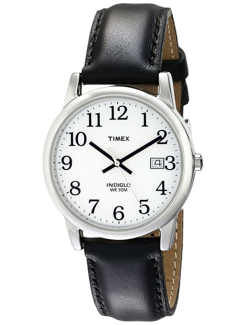 Timex Men's Easy Reader Date Leather Strap Watch