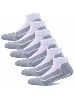 BERING Men's Performance Ankle Athletic Running Socks (6 Pack)