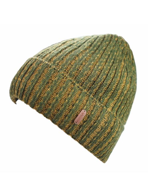 Connectyle Classic Men's Warm Winter Hats Thick Knit Cuff Beanie Cap with Lining