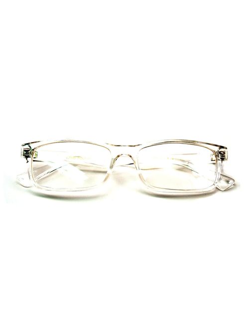 Casual Fashion Horned Rim Rectangular Frame Clear Lens Eye Glasses