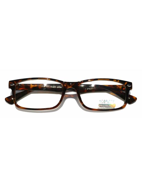 Casual Fashion Horned Rim Rectangular Frame Clear Lens Eye Glasses