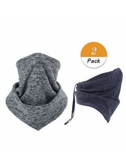 LONGLONG Neck Warmer Gaiter- Winter Thicken Soft Elastic Fleece Skiing Face Scarf Mask