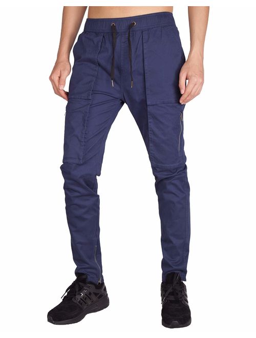 ITALY MORN Men's Tapered Cargo Pants Casual Military Work