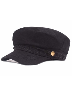 Quanhaigou Unisex Denim Newsboy Hats Flat Ivy Gatsby Cabbie Driving Berets Hat Cotton Dad Cap for Men Women