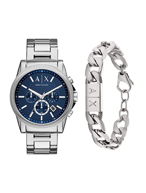 AX Armani Exchange Men's Chronograph Dress Watch (Model: AX7105)