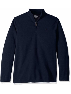 Men's Big and Tall Premium Essentials Spectator Quarter Zip Fleece Pullover